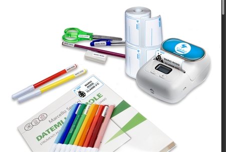 etichette personalizzate per materiale scolastico